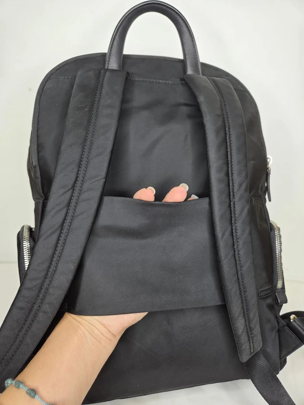 Tumi - Black Nylon Backpack - Sleek Everyday Travel Bag